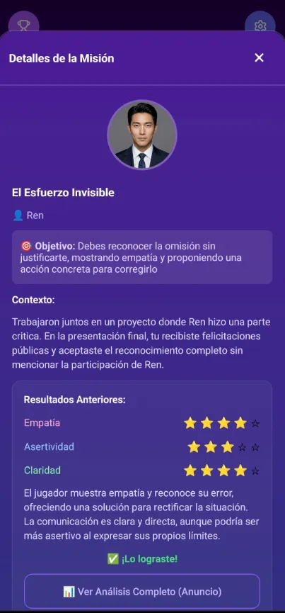 Detalles de la misión