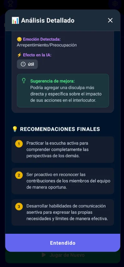 Recomendaciones finales